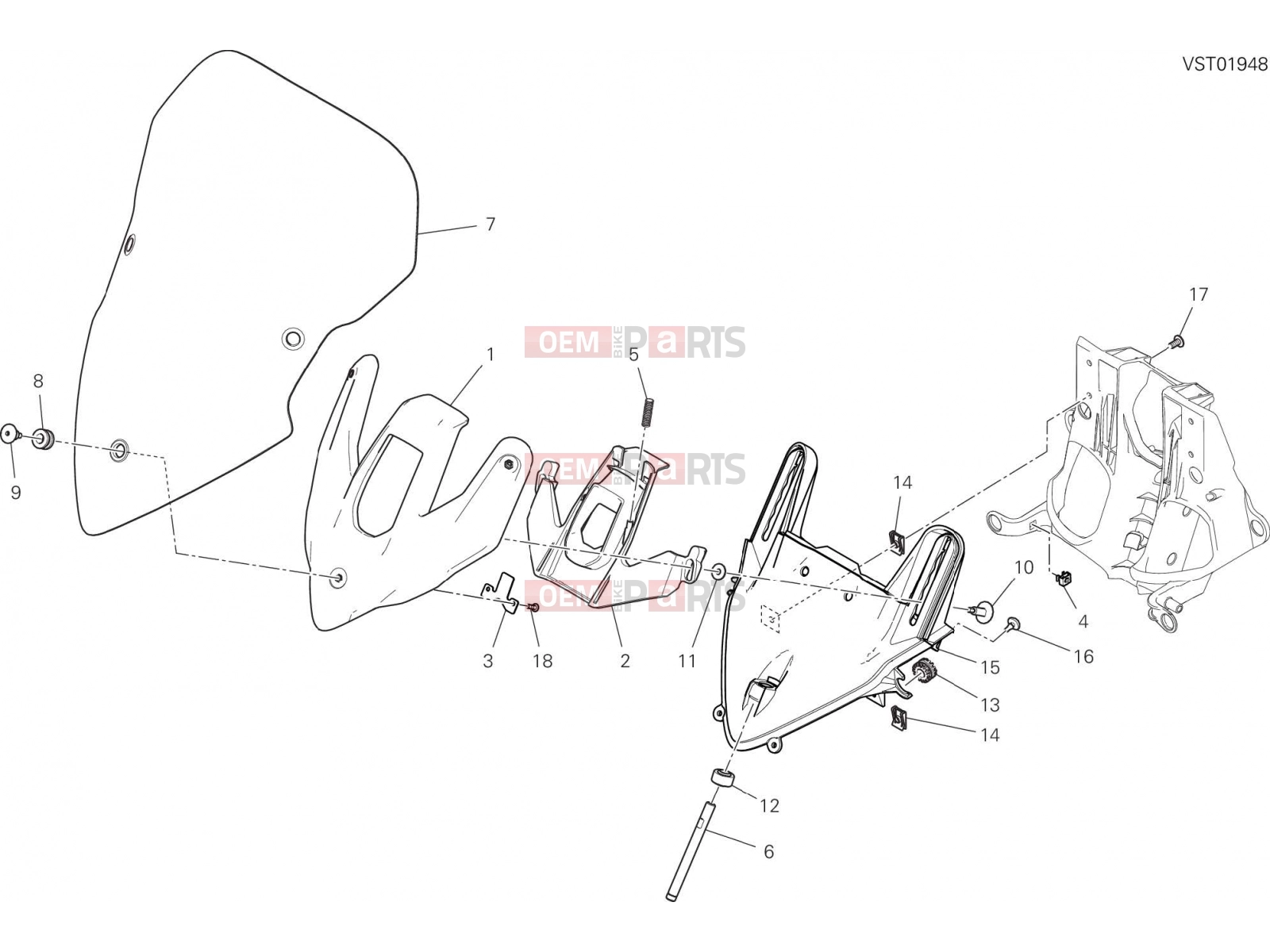DUCATI 2023 Multistrada V2 S WINDSHIELD