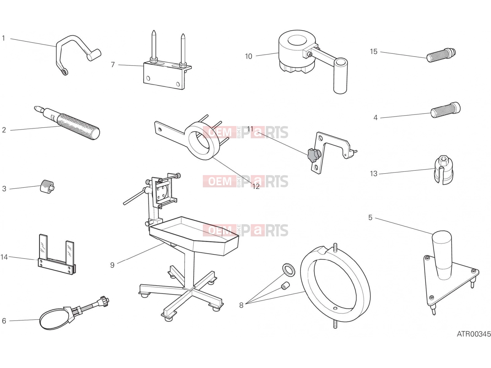 DUCATI 2017 Multistrada 1200 Pikes Peak WORKSHOP SERVICE TOOLS [MOD:MS1200PP]
