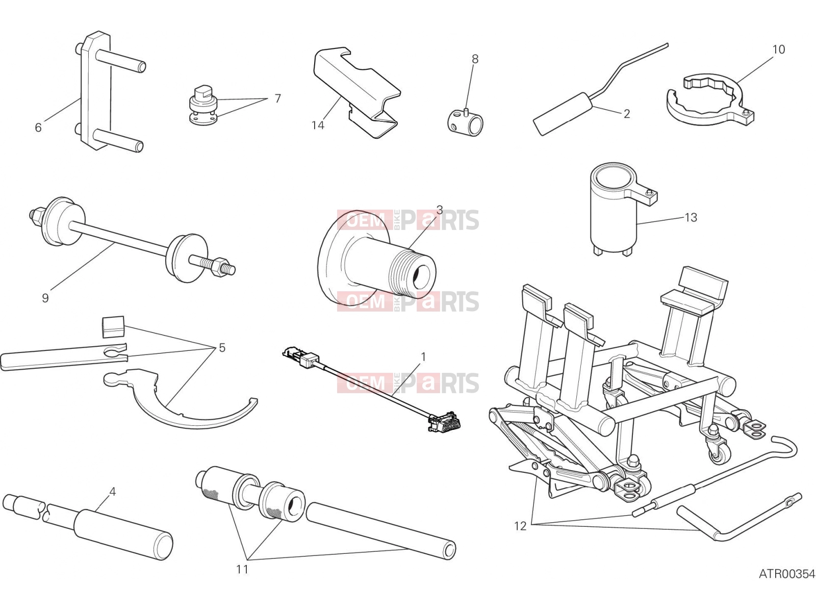 DUCATI 2017 Multistrada 1200 Pikes Peak WORKSHOP SERVICE TOOLS [MOD:MS1200PP]