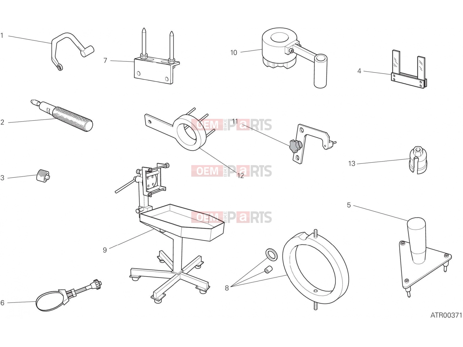 DUCATI 2018 XDiavel WORKSHOP SERVICE TOOLS, ENGINE [MOD:XDIAVEL]