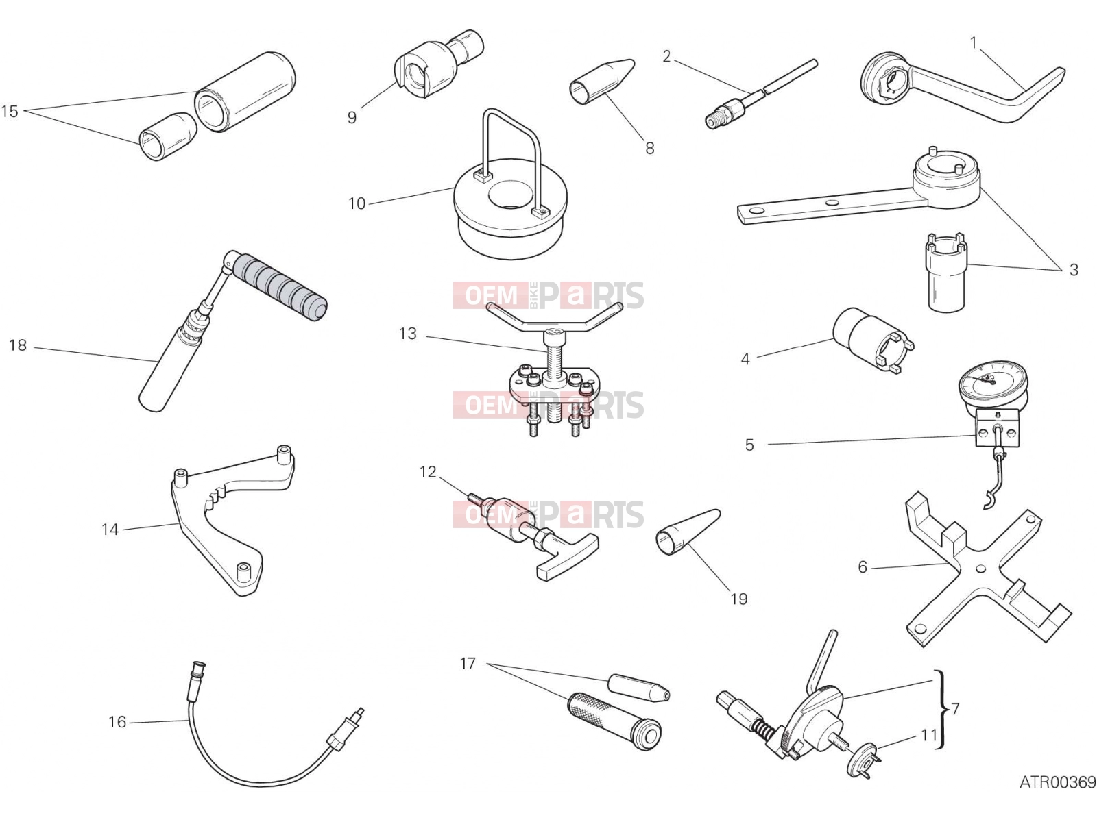 DUCATI 2018 XDiavel WORKSHOP SERVICE TOOLS, ENGINE [MOD:XDIAVEL]