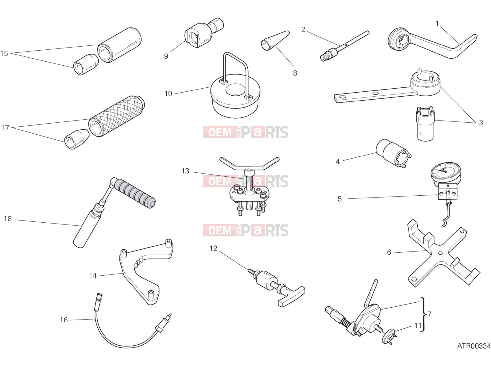 DUCATI 2018 Multistrada 1260 S WORKSHOP SERVICE TOOLS [MOD:MS1260S]