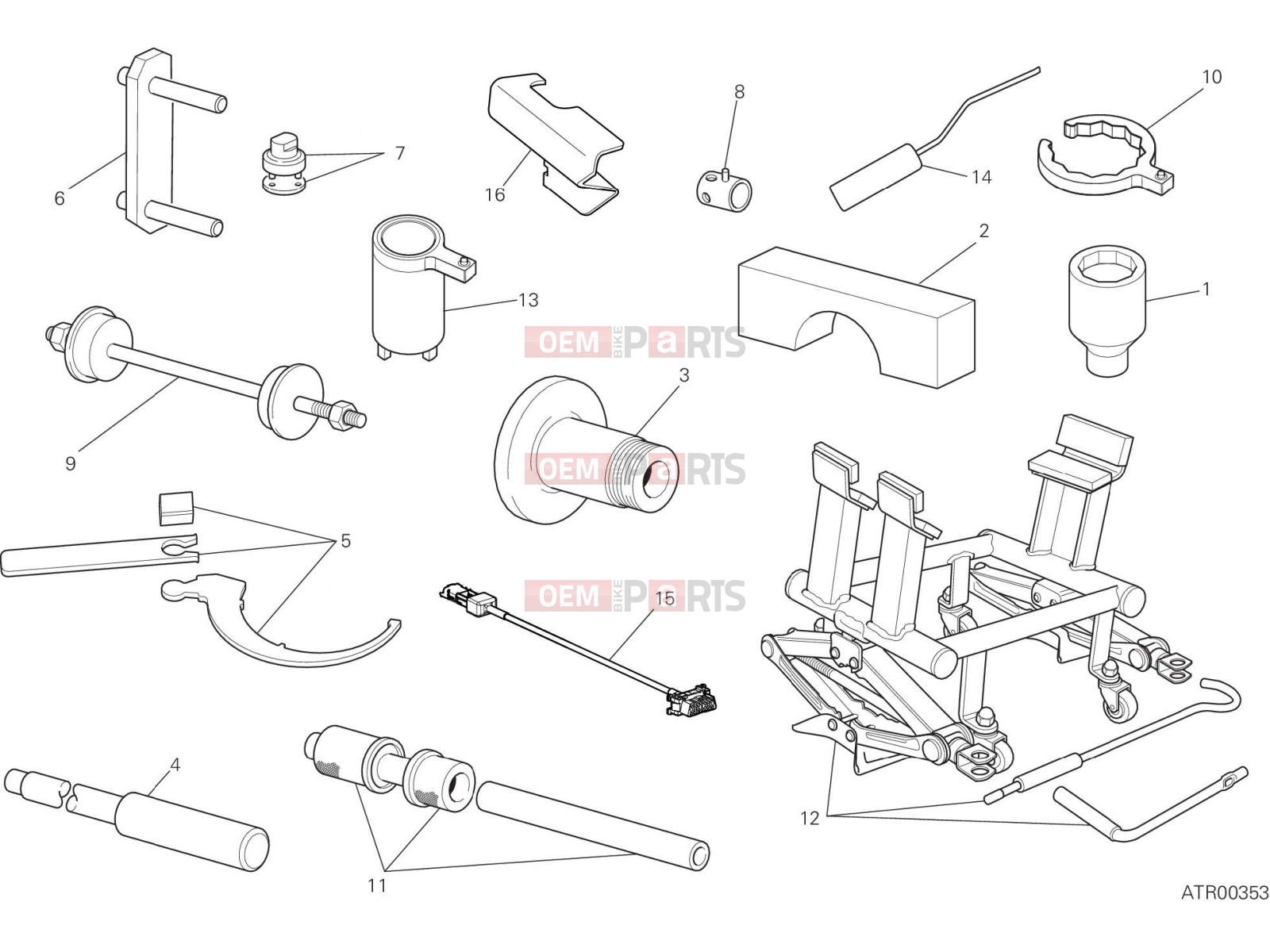 DUCATI 2020 Multistrada 1260 S WORKSHOP SERVICE TOOLS [MOD:MS1260S]