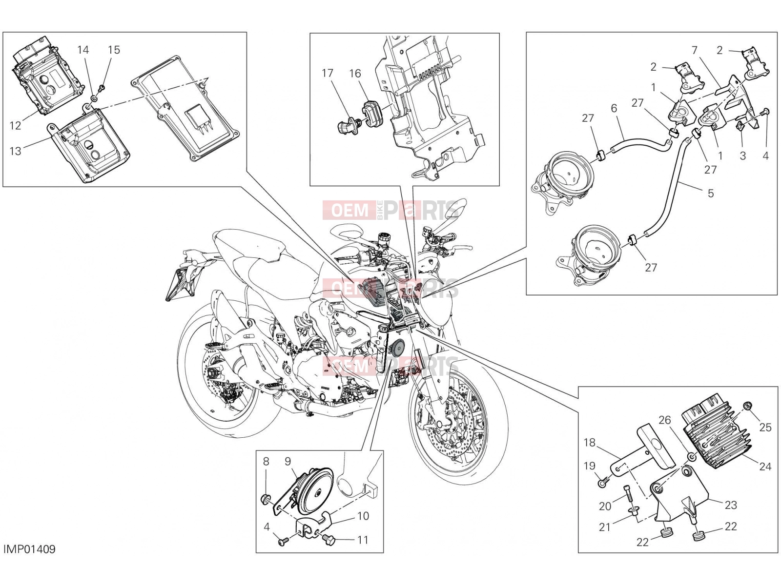 DUCATI 2021 Monster + ELECTRICAL DEVICES [MOD:M937+]