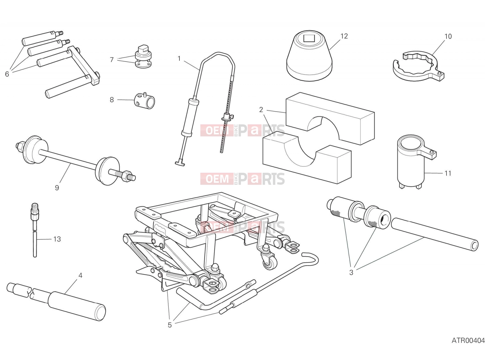 DUCATI 2022 Multistrada V2 S WORKSHOP SERVICE TOOLS