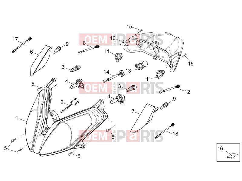 derbi Variant Sport 50 FRAME » Lights