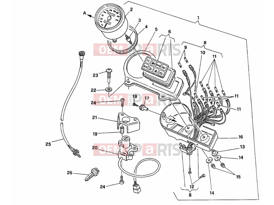 DUCATI 2002 Monster 750 METER » HANDLE BAR