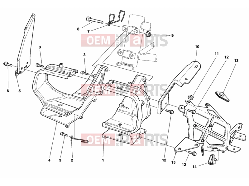 DUCATI 2002 Sporttouring ST2 BRACKET, HEADLIGHT » LIGHTING SYSTEM