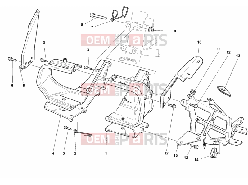 DUCATI 2002 Sporttouring ST4 BRACKET, HEADLIGHT » LIGHTING SYSTEM