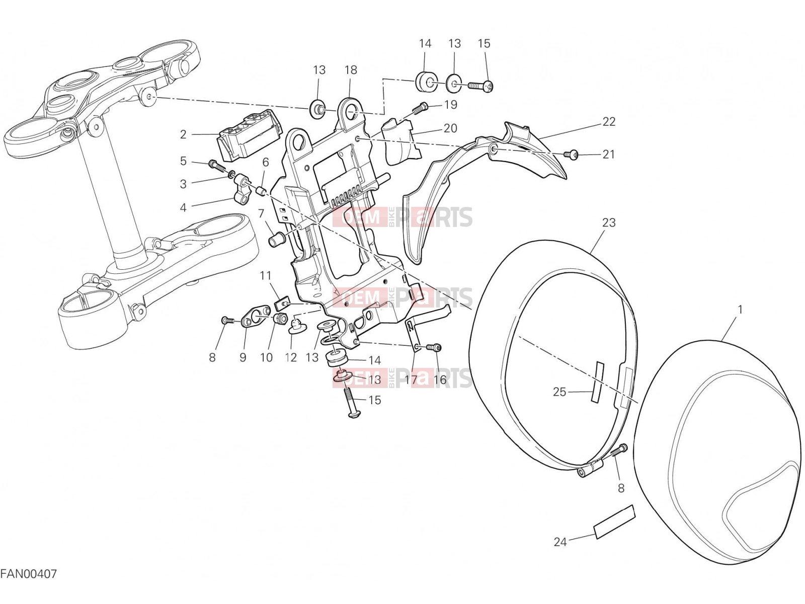 DUCATI 2022 Monster + HEADLIGHT [MOD:M937+]