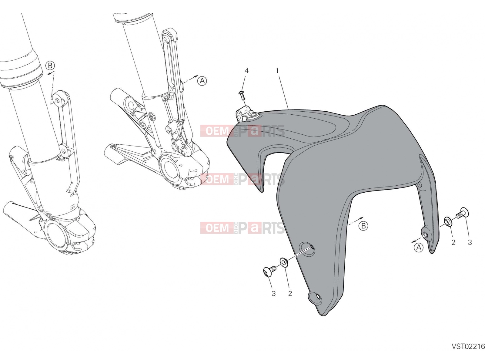 DUCATI 2022 Monster + FRONT MUDGUARD [MOD:M937+]
