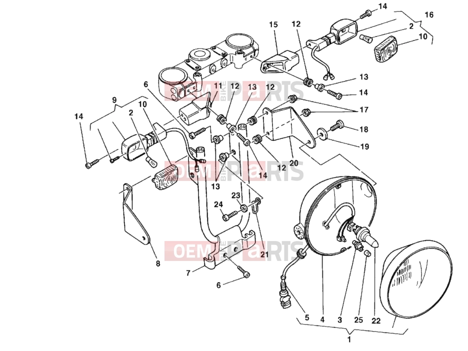 DUCATI 1999 Monster 600 HEADLIGHT