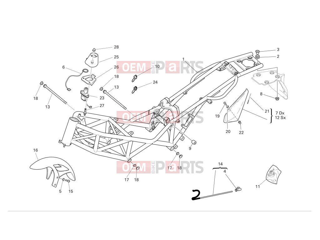 DUCATI 2004 Monster 620 FRAME