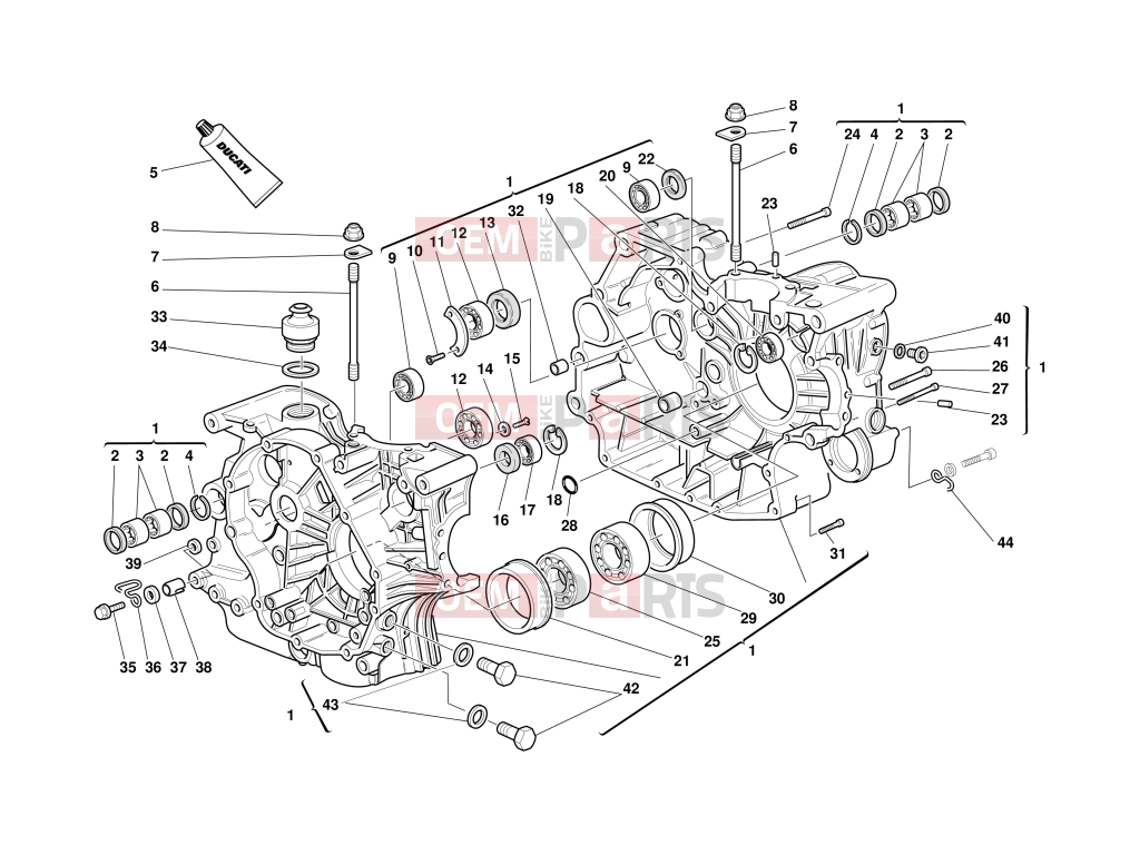 DUCATI 2000 Monster 600 HALF CRANKCASES