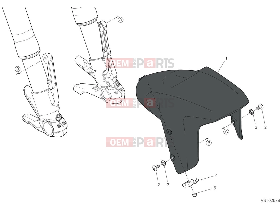 DUCATI 2023 Diavel V4 Front mudguard
