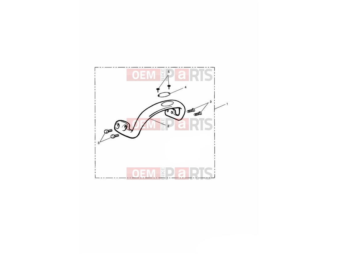 Triumph 1995 THUNDERBIRD Grab Rail - Mark 1
