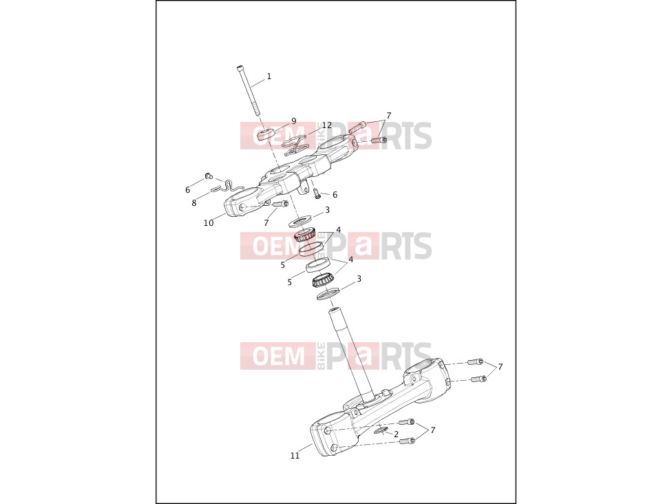 Harley-Davidson 2020 SOFTAIL SOFTAIL SOFTAIL SLIM  - FLSL FORK BRACKETS, FRONT - FXFB, FXFBS