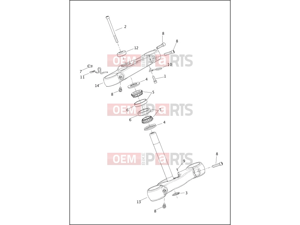 Harley-Davidson 2019 SOFTAIL SOFTAIL LOW RIDER  - FXLR FORK BRACKETS, FRONT - FXBB