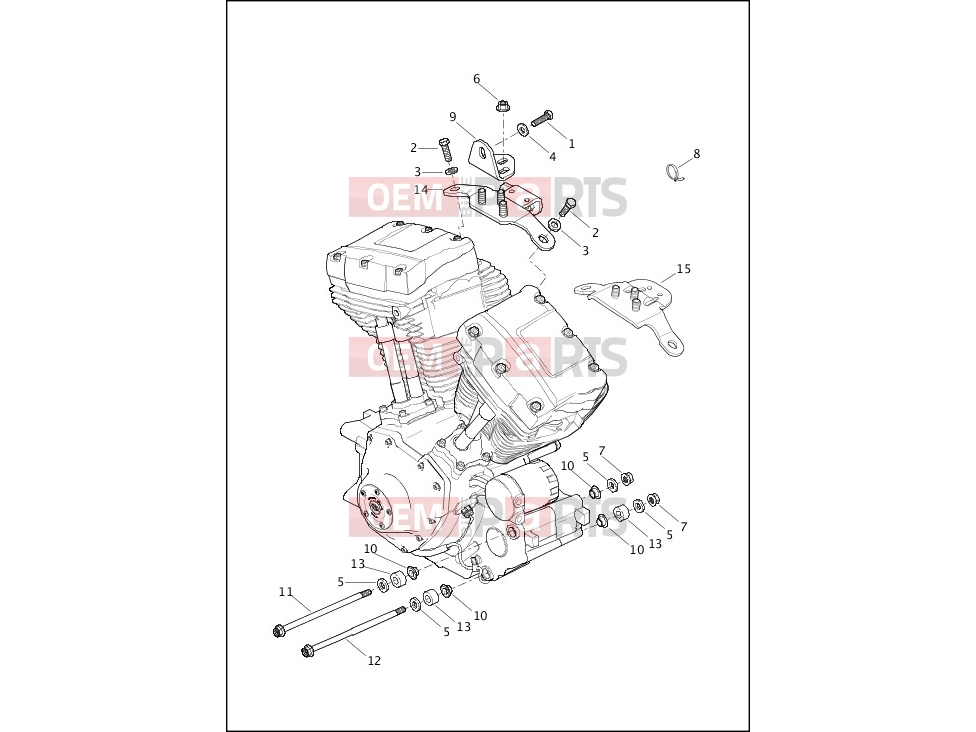 Harley-Davidson 2017 SOFTAIL SLIM S  - FLSS ENGINE MOUNTS