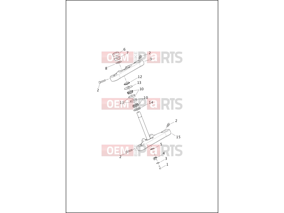 Harley-Davidson 2016 SOFTAIL SOFTAIL SLIM S  - FLSS FORK BRACKETS, FRONT - FXSB