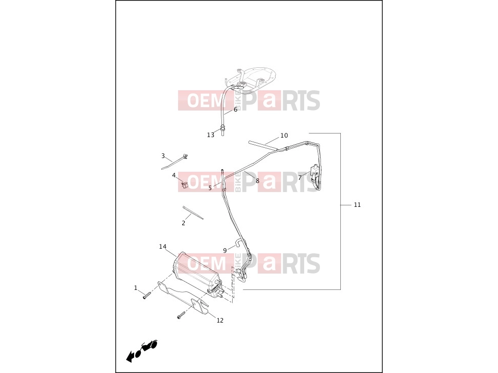 Harley-Davidson 2015 DYNA DYNA SWITCHBACK  - FLD EVAPORATIVE EMISSIONS COMPONENTS