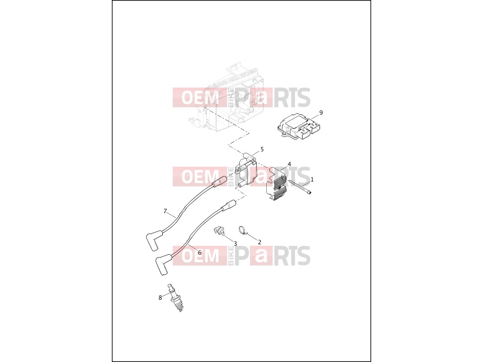 Harley-Davidson 2015 DYNA DYNA WIDE GLIDE  - FXDWG ELECTRONIC CONTROL MODULE (ECM) & COIL