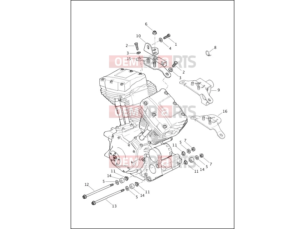 Harley-Davidson 2015 SOFTAIL SOFTAIL SLIM  - FLS 103 ENGINE MOUNTS