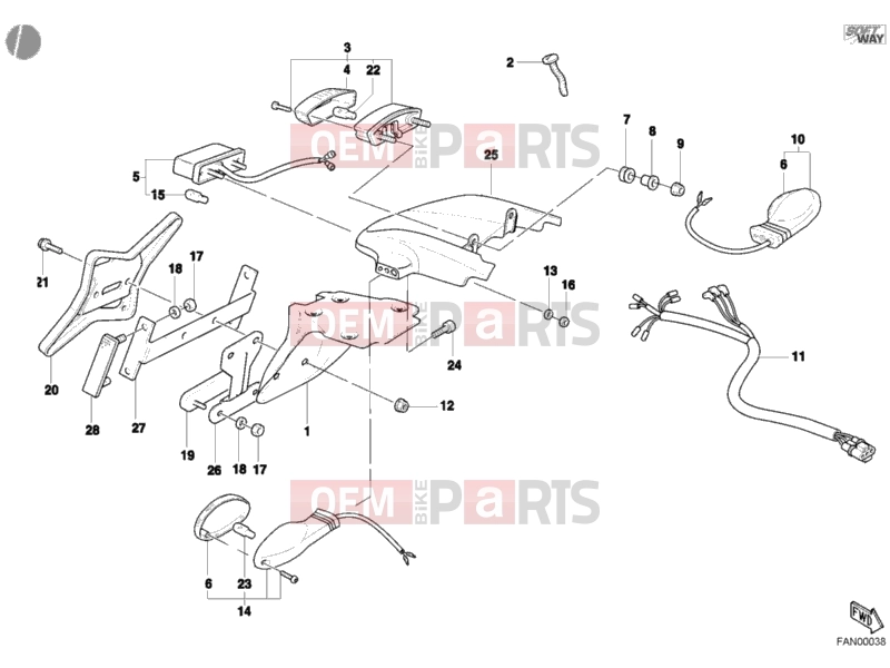 DUCATI 2001 Monster S4 TAILLIGHT » LIGHTING SYSTEM