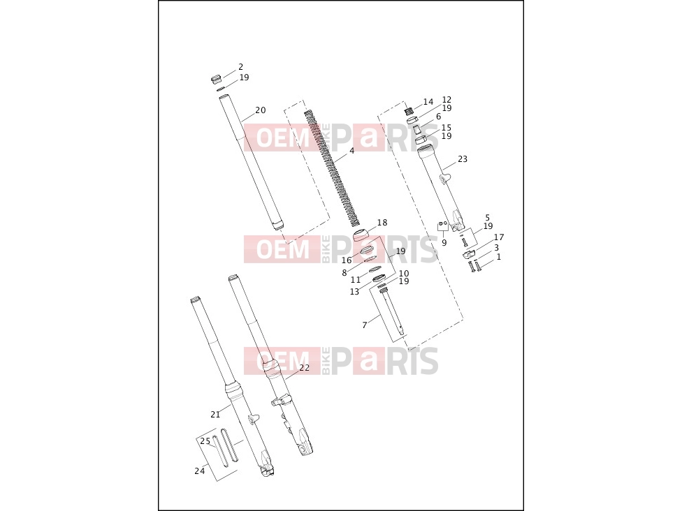 Harley-Davidson 2013 SOFTAIL FAT BOY  - FLSTF FORK, FRONT - FXS