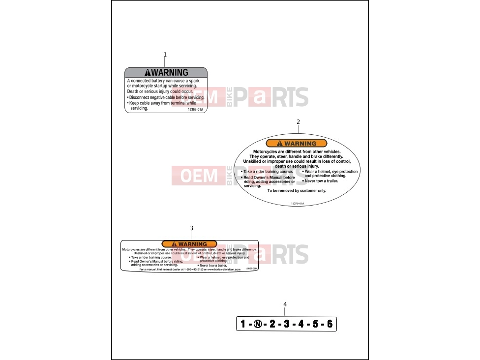 Harley-Davidson 2013 SOFTAIL BLACKLINE  - FXS LABELS
