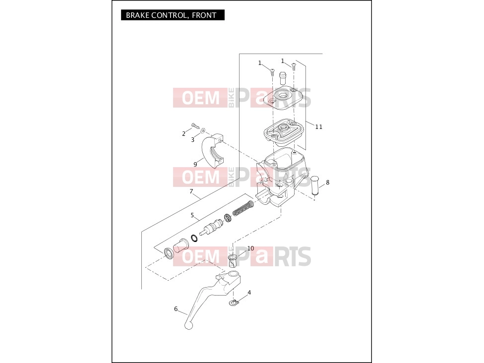 Harley-Davidson 2012 DYNA DYNA SWITCHBACK  - FLD BRAKE CONTROL, FRONT
