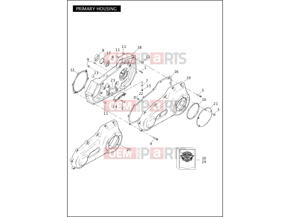 Harley-Davidson 2012 DYNA DYNA SWITCHBACK  - FLD 103 PRIMARY HOUSING
