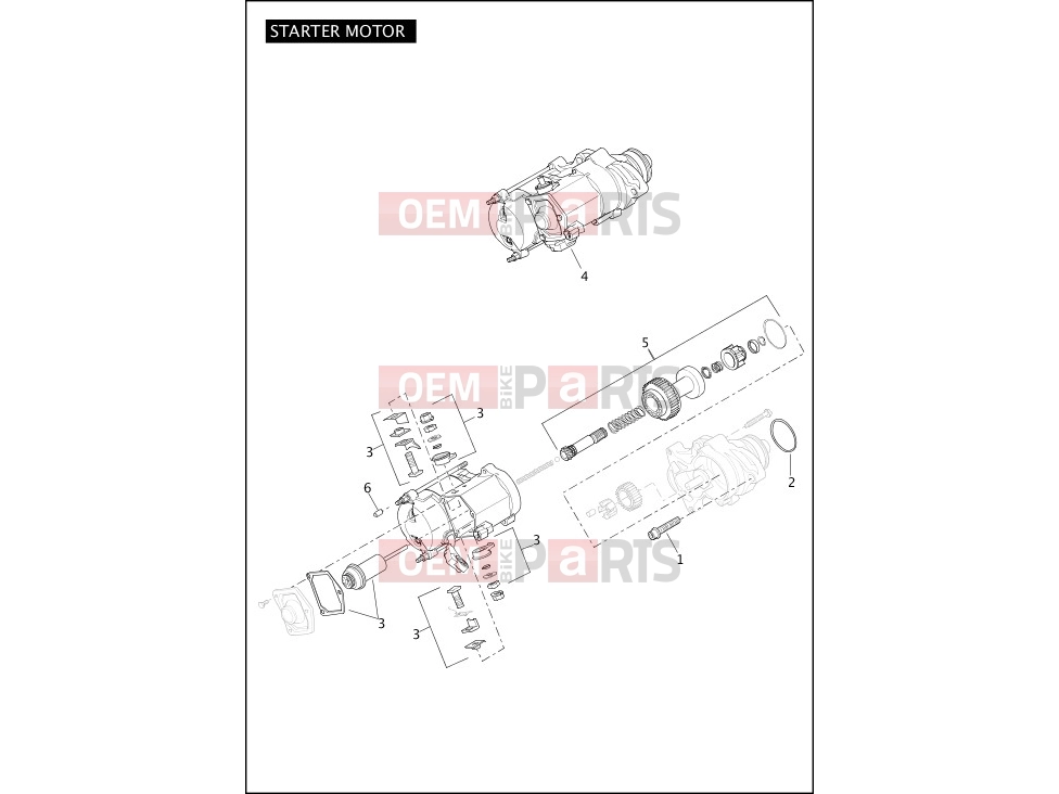 Harley-Davidson 2012 DYNA DYNA SUPER GLIDE CUSTOM  - FXDC STARTER MOTOR