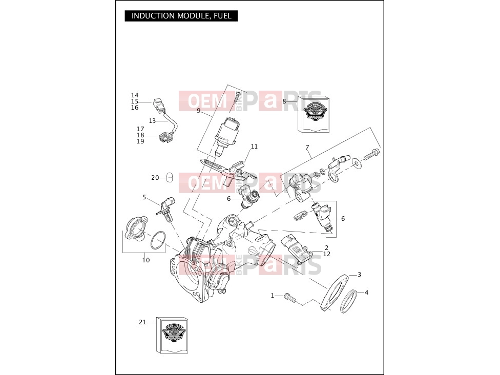 Harley-Davidson 2012 DYNA DYNA FAT BOB  - FXDF INDUCTION MODULE, FUEL