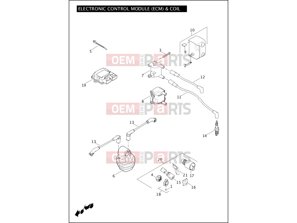 Harley-Davidson 2012 SOFTAIL SOFTAIL STANDARD  - FXST ELECTRONIC CONTROL MODULE (ECM) & COIL