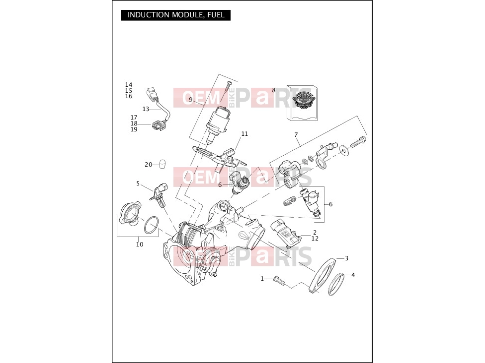Harley-Davidson 2011 DYNA DYNA FAT BOB  - FXDF INDUCTION MODULE FUEL