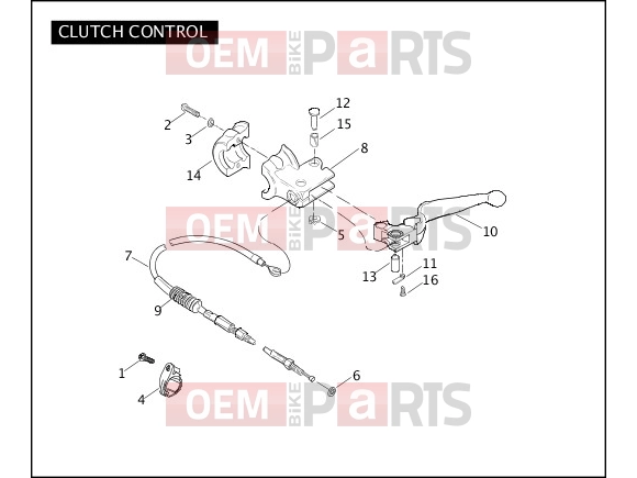 Harley-Davidson 2009 SOFTAIL NIGHT TRAIN  - FXSTB CLUTCH CONTROL
