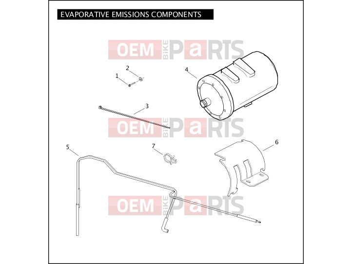 Harley-Davidson 2008 SOFTAIL NIGHT TRAIN  - FXSTB EVAPORATIVE EMISSIONS COMPONENTS