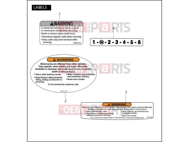Harley-Davidson 2008 SOFTAIL SOFTAIL CUSTOM  - FXSTC LABELS