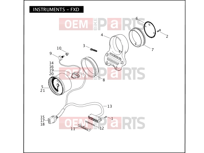 Harley-Davidson 2007 DYNA DYNA WIDE GLIDE  - FXDWG INSTRUMENTS - FXD