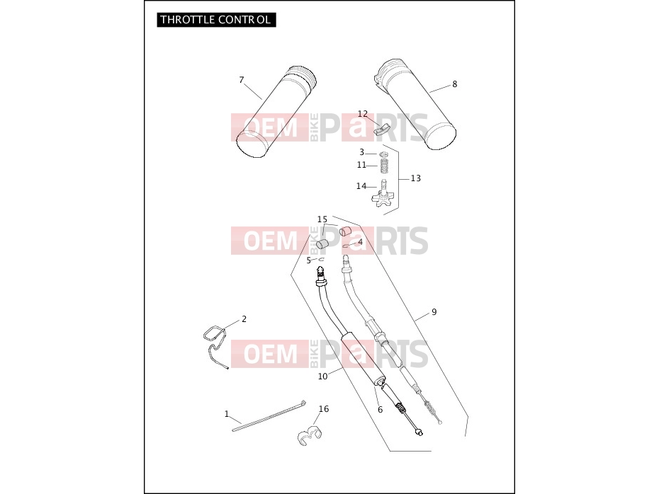 Harley-Davidson 2007 SOFTAIL SOFTAIL STANDARD  - FXST THROTTLE CONTROL