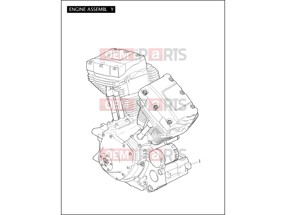 Harley-Davidson 2007 SOFTAIL SOFTAIL CUSTOM  - FXSTC ENGINE ASSEMBLY - TWIN CAM 96â¢