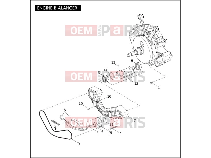 Harley-Davidson 2007 SOFTAIL SOFTAIL DEUCE  - FXSTD ENGINE BALANCER - TWIN CAM 96â¢