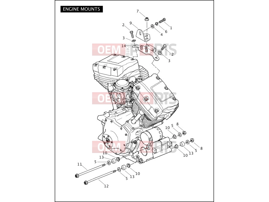 Harley-Davidson 2006 SOFTAIL SOFTAIL STANDARD  - FXST ENGINE MOUNTS