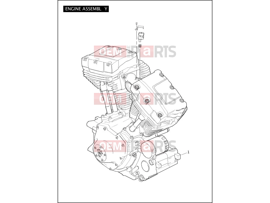 Harley-Davidson 2006 SOFTAIL SOFTAIL DEUCE  - FXSTD ENGINE ASSEMBLY - TWIN CAM 88Bâ¢