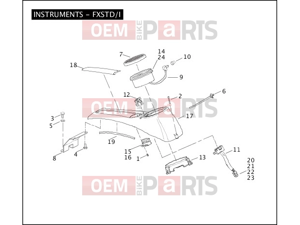 Harley-Davidson 2005 SOFTAIL NIGHT TRAIN  - FXSTB INSTRUMENTS - FXSTD/I