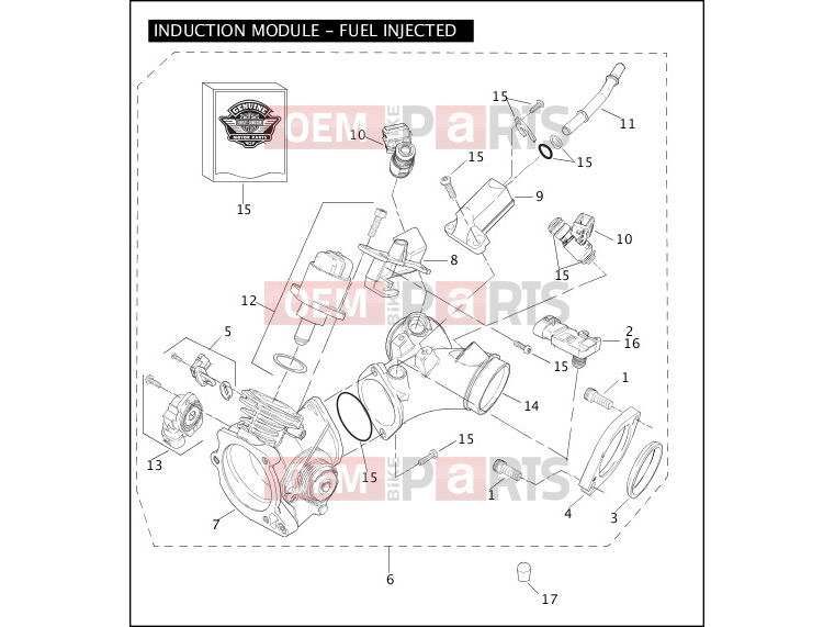 Harley-Davidson 2004 DYNA DYNA SUPER GLIDE  - FXD INDUCTION MODULE - FUEL INJECTED