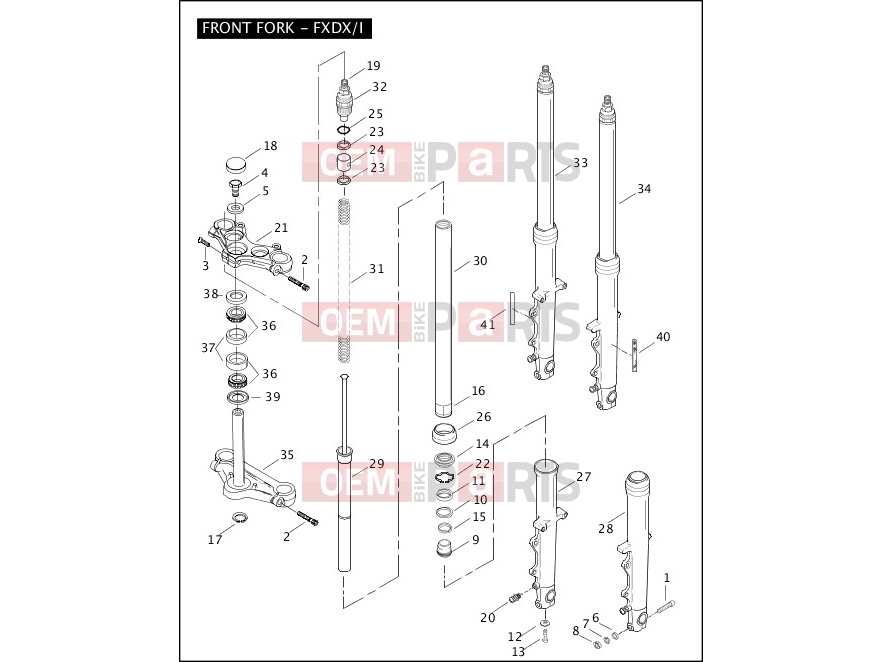 Harley-Davidson 2004 DYNA DYNA SUPER GLIDE  - FXDI FRONT FORK - FXDX/I