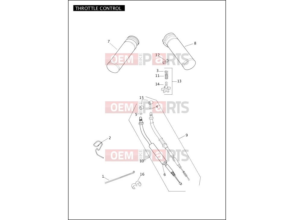 Harley-Davidson 2004 SOFTAIL NIGHT TRAIN  - FXSTBI THROTTLE CONTROL