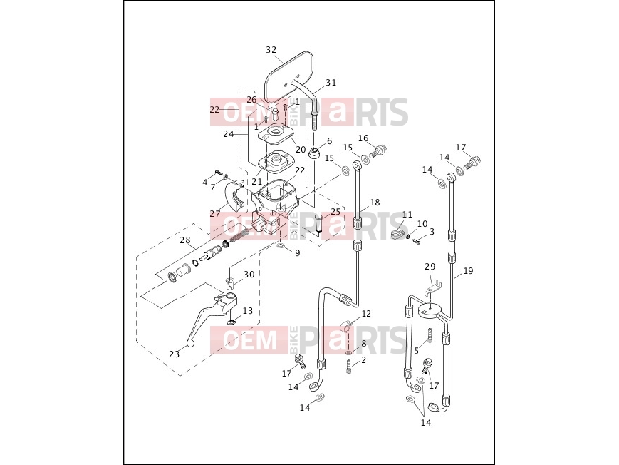 Harley-Davidson 2001 DYNA DYNA SUPER GLIDE  - FXD FRONT BRAKE CONTROL